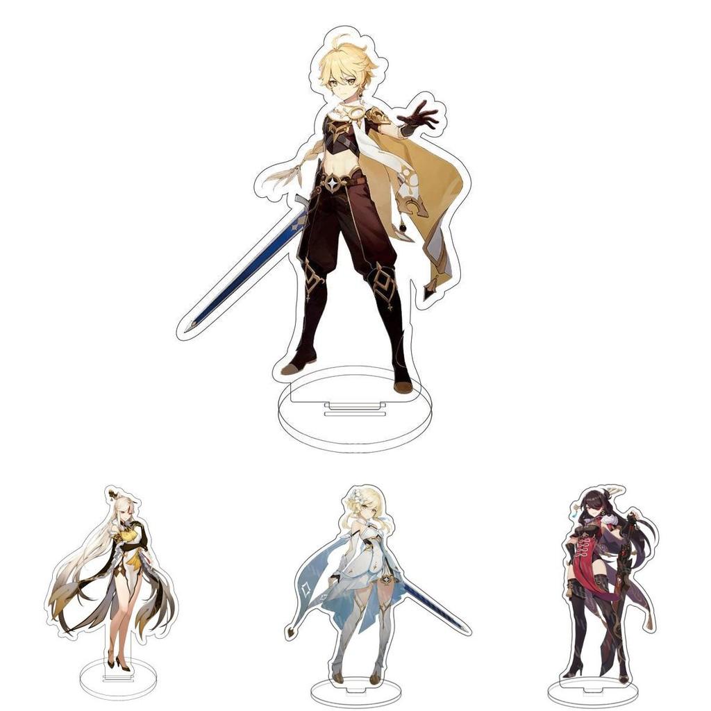 Exquisite Genshin Impact Acrylic Figure Stand Featuring Klee Keqing Ganyu For Desktop Display