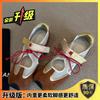 Sheepskin version~ retro ugly cute sports summer wear hiking shoes women's versatile casual hollow sandals Velcro single shoes