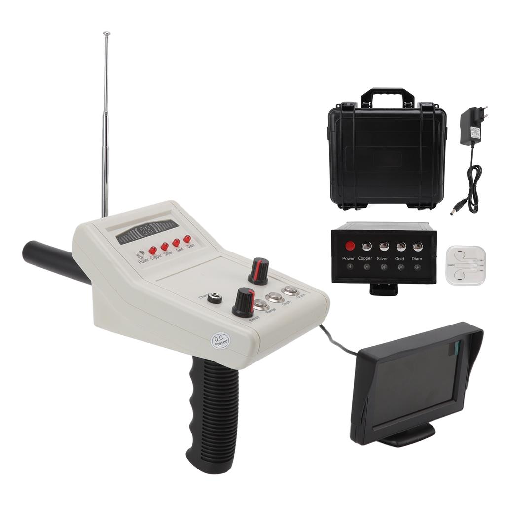 15m Depth 1000m Range Metal Detector Locator Display Screen Remote Underground Field Scanning