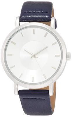 [Fieldwork] Watch Fieldwork Analog Classy Leather Strap QKD054-1 Men's Navy