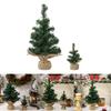 Adorable Mini Christmas Tree With Burlap Design For Festive Holiday Decor 30cm