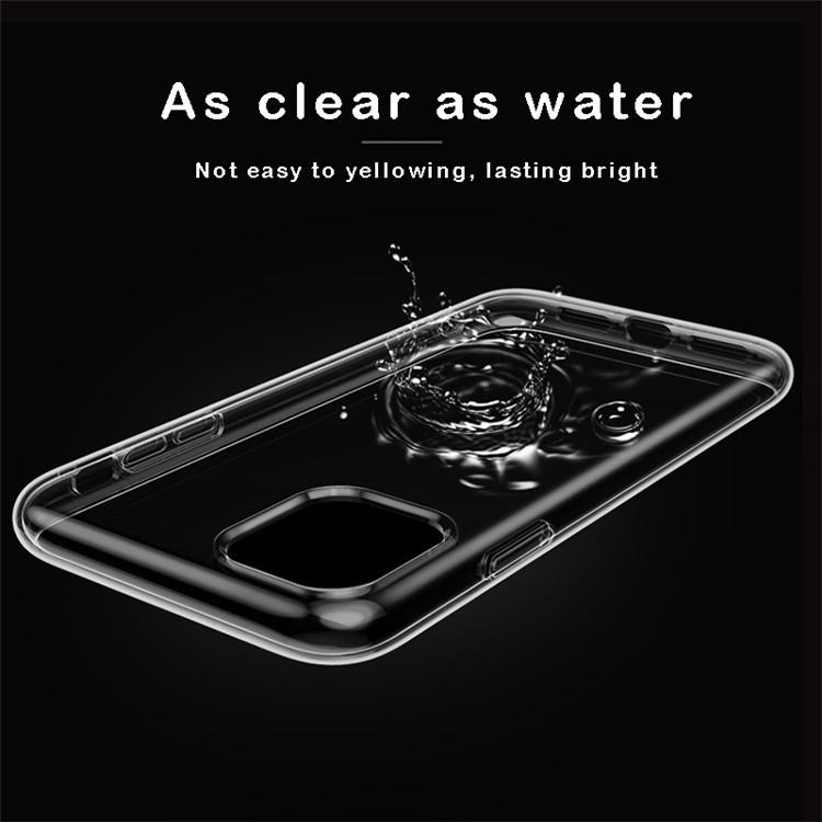 Ultra dünne durchsichtige Hülle für iPhone 11 12 13 mini 14 15 16 Plus 17 Pro Max 16e 17e 7 8 SE X XR XS Max Silikon Hülle
