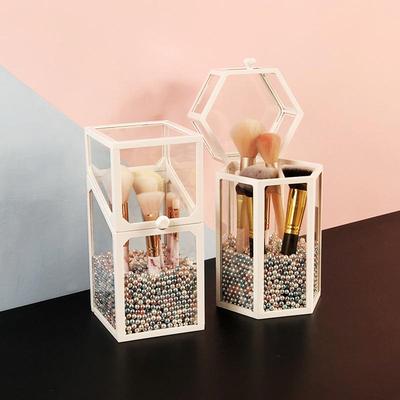 Evropský styl Prachotěsný Skleněný Úložný Kelímek na Štětce na Make-up