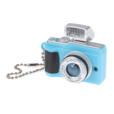 Mini appareil photo numérique modèle 1:Porte-clés décoratif avec flash LED pour maison de poupée, 12 pièces