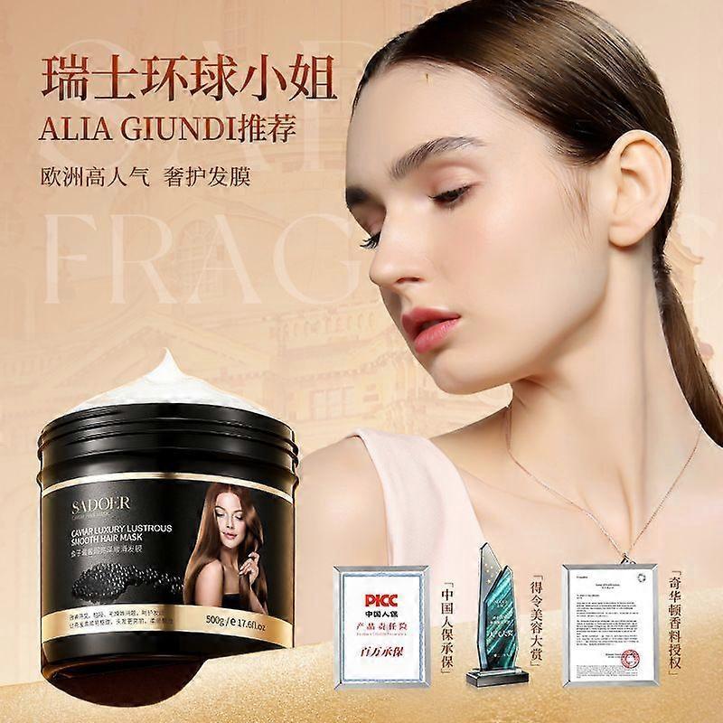 Caviar Hair Mask, Moisturizing Hair Mask, Hair Mask for Deep Repair, Intense Hydration, Dry and Damaged Hair Conditioner-200G