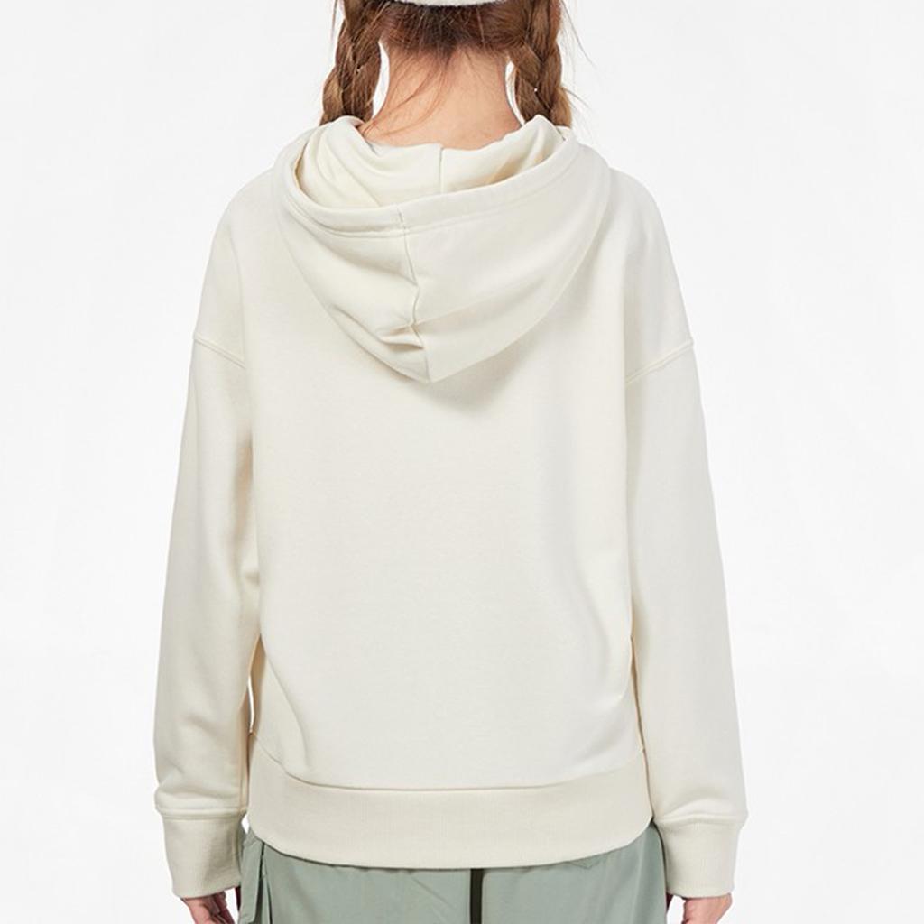 Puma Classics Logo Print Pullover Hoodie Women Tops Off-White 531385-88