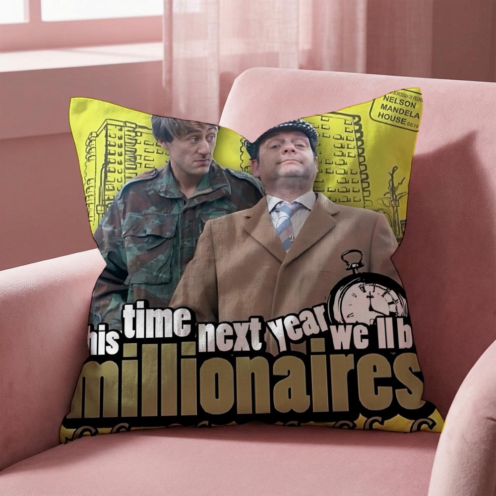 O-Only Fools And H-Horses Cushion Cover Multi-Scene Pillow Cover for Home & Car - Reversible, Soft & Durable for Daily Use