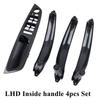 LHD Car Interior Door Carbon Fiber Pull Handle Armrest Cover Trim For BMW X5 X6 E70 E71 2007-2013