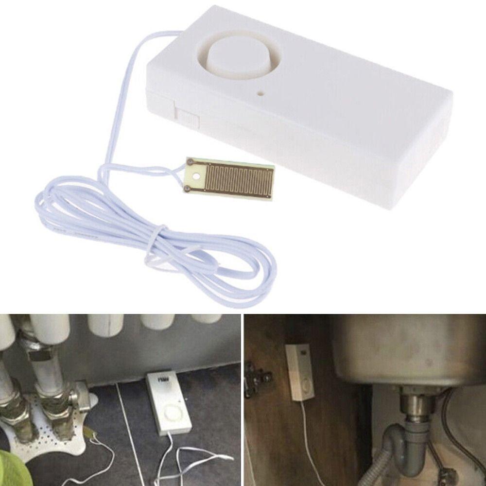 

Alert Garage Water Leak Sensor Bath Tub Sink Overflow Detector Water Leakage Alarm Detector 120dB