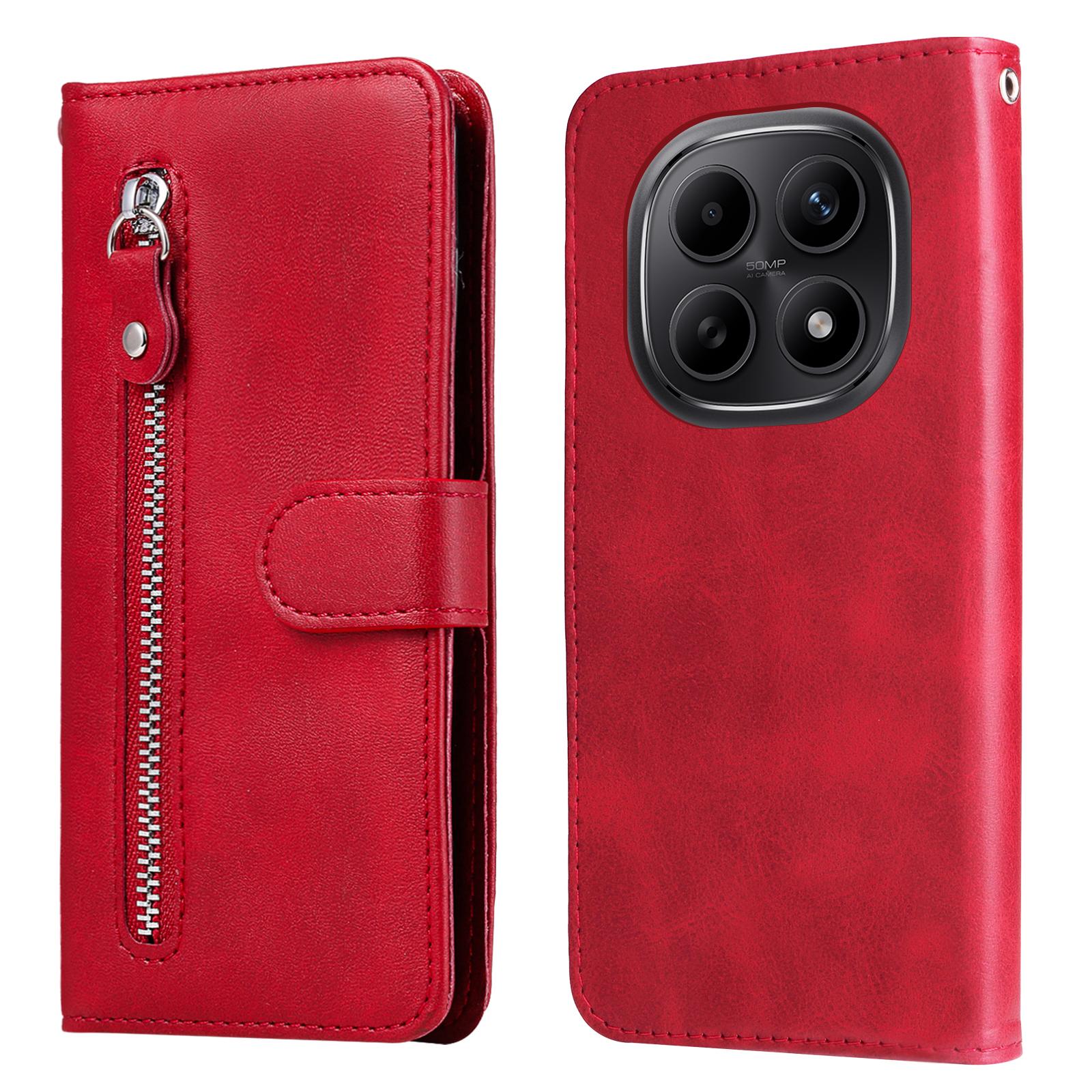 

Для Xiaomi Poco M8 5G/Redmi Note 15 5G (Глобальный)/15 4G (Глобальный) Чехлы из ПУ кожи с карманом на молнии, кошелек, чехол для телефона, подставка
