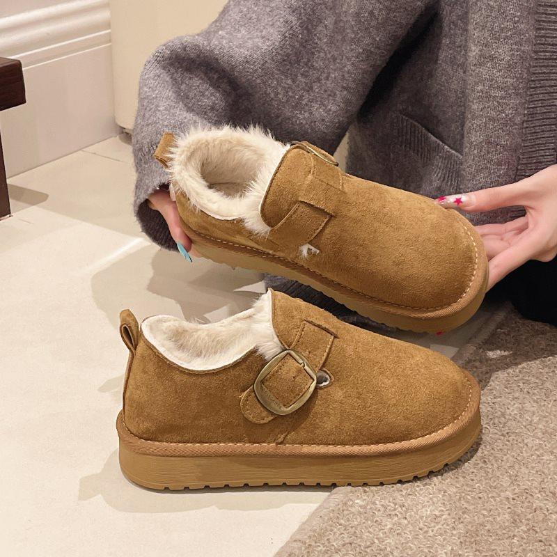 Outer wear Mao Mao new cotton shoes Martin warm autumn and winter snow boots thick-soled velvet short boots women