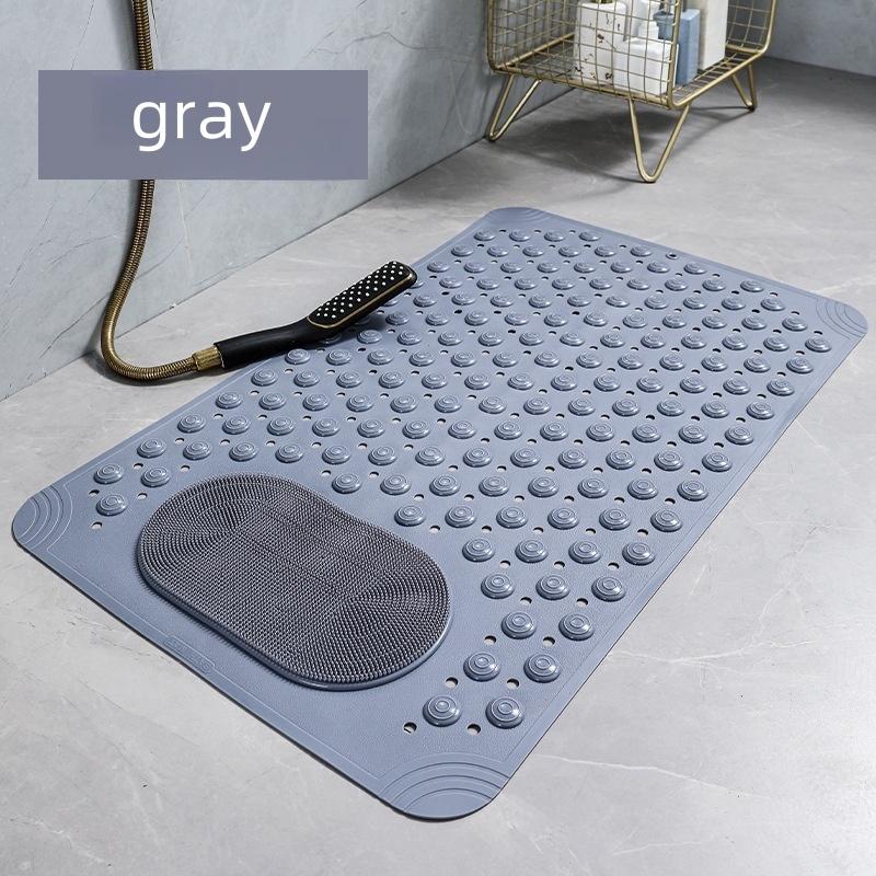 Bathroom Non-Slip Mat Massage Anti-Fall Toilet Floor Mat With Suction Cup Waterproof Dirty-Resistant Hotel Shower Foot Mat