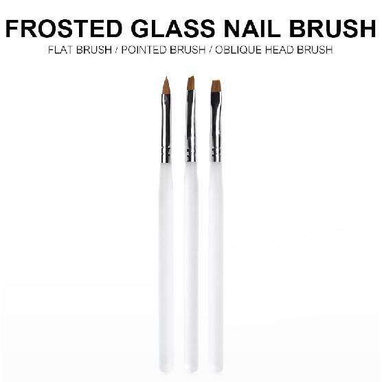 3Pcs Nail Art Brushes Nail Art Design Brushes Gel Nail Brushes for Nail Art Design Painting Cleaning Nail Polish, Nail Detail Brush Manicure Tool for
