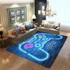 3D bunter Spielkonsolen-Teppich, Esports Gaming-Zimmer Controller Vollabdeckung Teppich