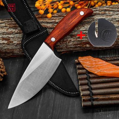 Roestvrijstalen vismes Keukenschilmessen Vleesmes Sushimes Fruitsnijder met mesafdekking