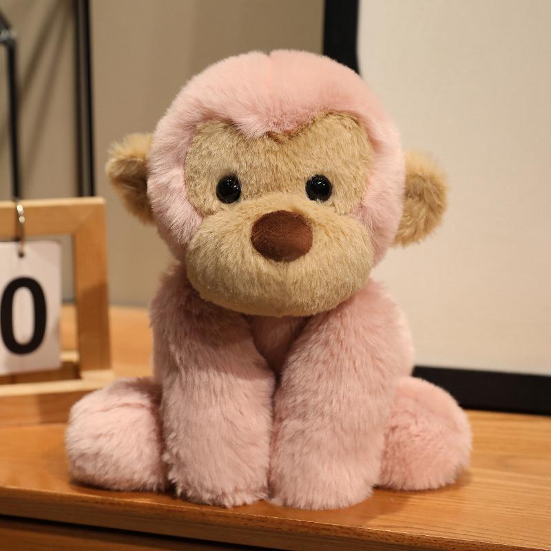 40cm Cartoon Monkey Plush Doll Tall Superior Quality Colorful Monkey Gorilla Animal Stuffed Toy Home Decoration Present Designed For Boys Plus Girls