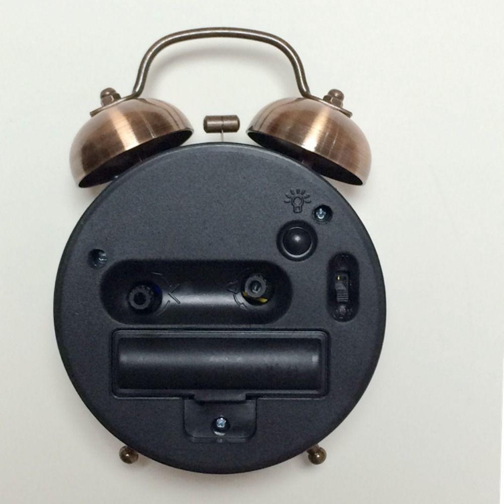 Super Loud Classical Alarm Clock Mute Type Silent Table Clock Retro Alarm Clock  Room Decoration