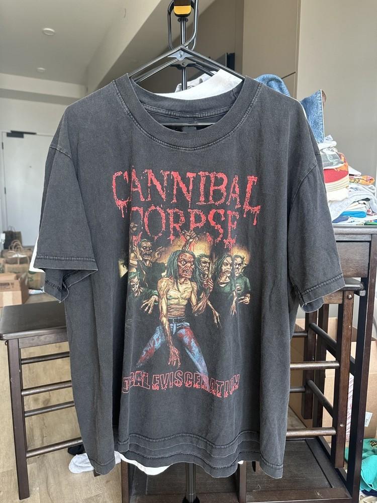 

Винтажная хлопковая черная футболка Cannibal Corpse Band S-5XL TT451 Унисекс XXXL