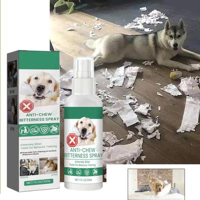 24 Hour Protection Pet Training Spray 2 Bottles Set Bitter Formula To Prevent Furniture Chewing Behavior Correction for Dogs Cats