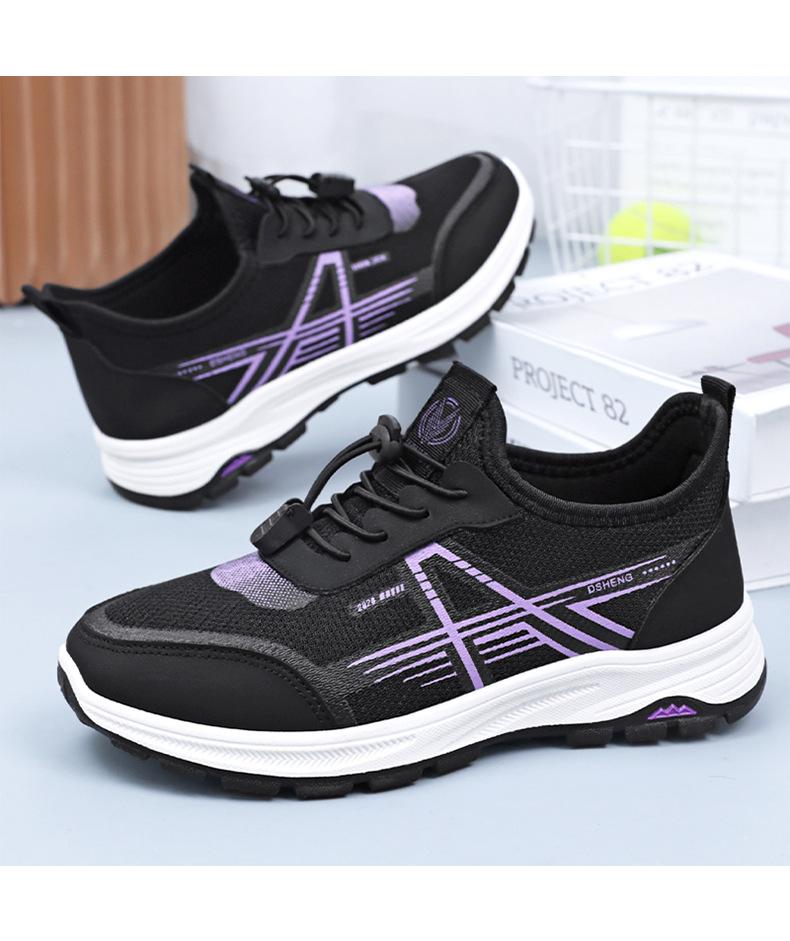 Women's Summer Shoes Sports for Women Breathable Lace Up Casual Single Shoe Soft Sole Healthy Walking Outdoor Running Shoes