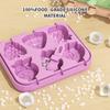 Stampo Ghiacciolo in Silicone per Bambini Cartone Animato Cubetti Ghiaccio con Bastoncini per Fai da Te in Cucina Stampo Ghiacciolo Riutilizzabile Stampo Ghiacciolo alla Frutta