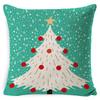 Christmas Celebration Pillow Elk Snowman Festive Cushion Cover Red Sofa Back Cushion Pillow Cover