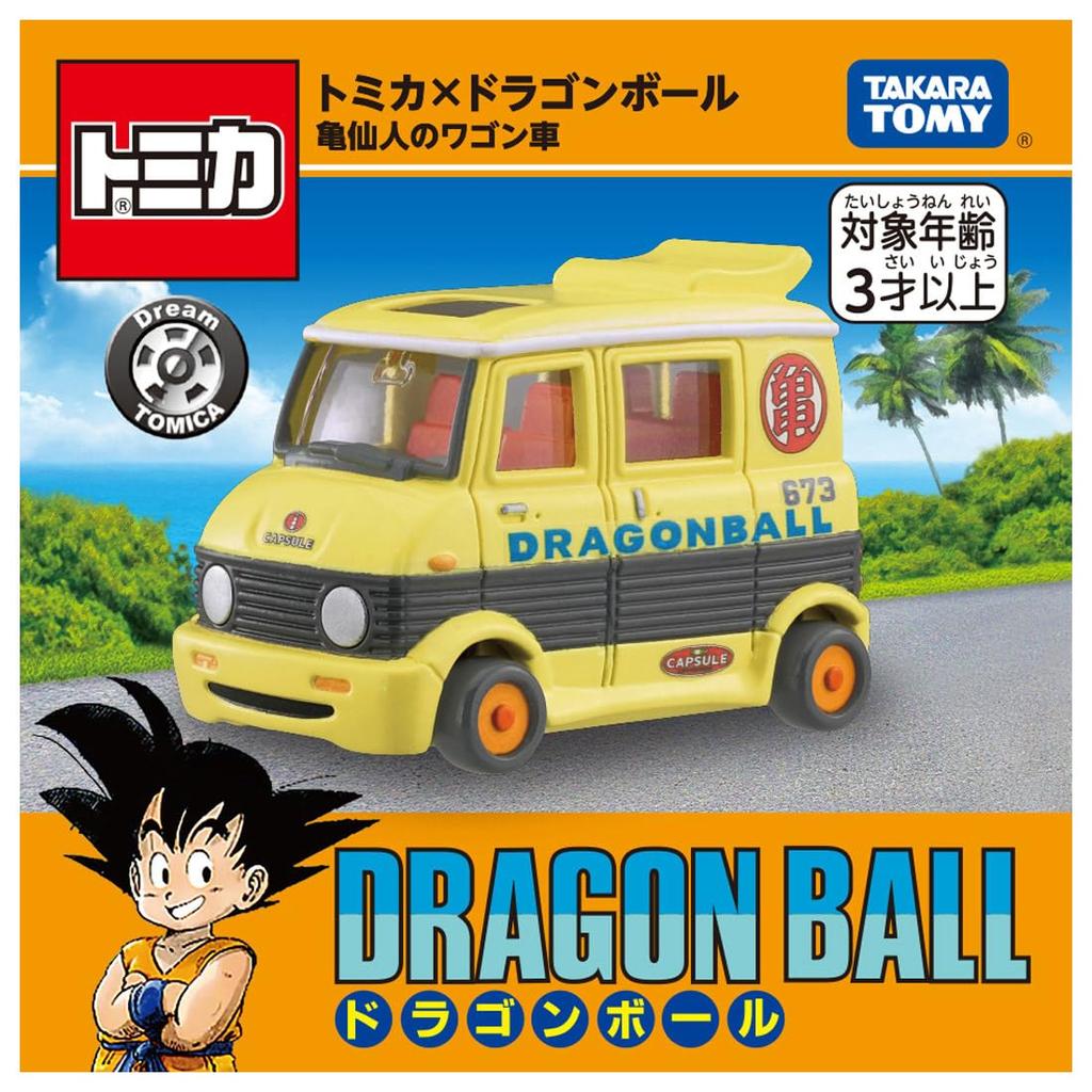 TAKARA TOMY Tomica Dream Tomica Tomica X Dragon Ball Master Roshi Wagon Miniature Car Toy for Ages 3 and Up
