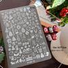 Nail Art Stamping Plates - Star, Polka Dot, Lines, Grid Lace Textures