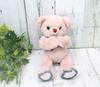 Take Off Peek-A-Boo Bear, Small, Pink Plush Toy with Music Box