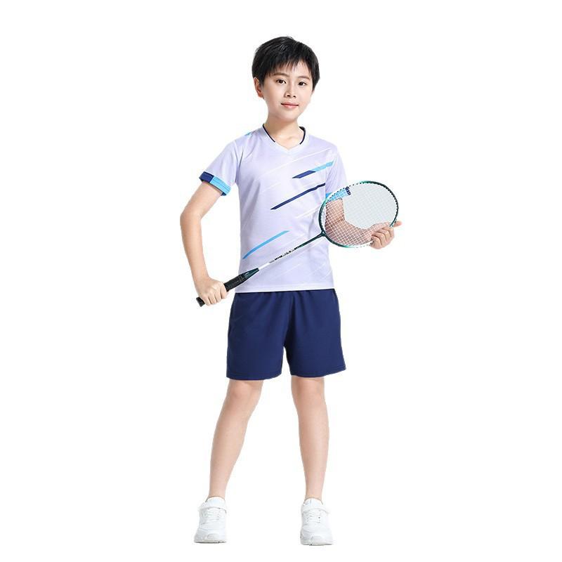 Quick-Dry Kids Badminton Set Breathable Sport T-Shirt Shorts Skort Boys Girls Training