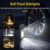 BORUiT U7 Flashlight LED UV Light Spotlight Floodlight Torch Power Bank With Magnetic Back Clip RGB Ambient Light Work Lamp
