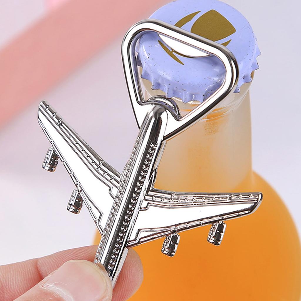 1pc-airplane Key Ring Beer Bottle Opener Metal Aircraft Model Keychain Small Airplane Pendant Bottle Opener Key Chains Car Key R