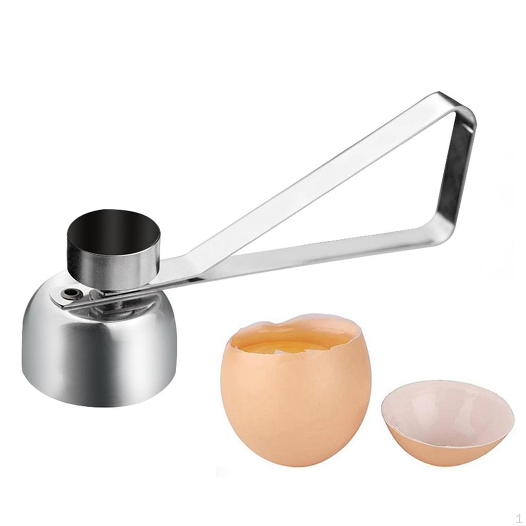 Stainless Steel Egg Topper Cutter Remover Tool Portable Shell Separator for Hard Boiled