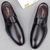 FashionHigh Quality Half Drag Casual Sandals Shoes Men Slippers Genuine Leather Mens Shoes Lazy Penny Shoes Comfortable Slip on Loafers
