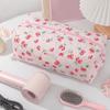 Cute Strawberry Shaped Makeup Bag Practical Polyester Large Capacity Cosmetic Bag For Cosmetics And Travel Essential