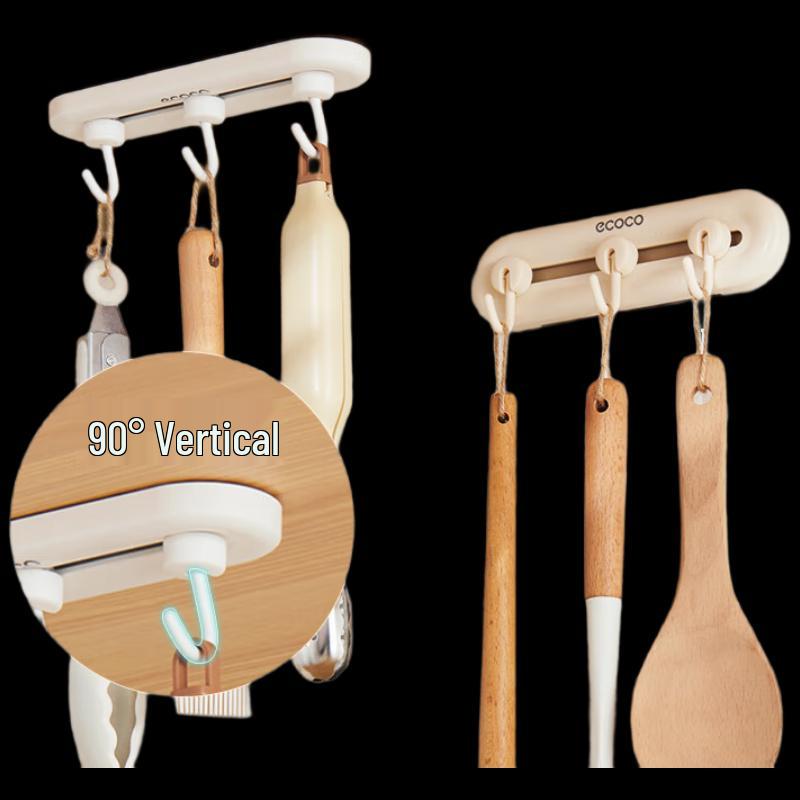 YIKOKO Sliding 6-Hook No-Drill Hanger