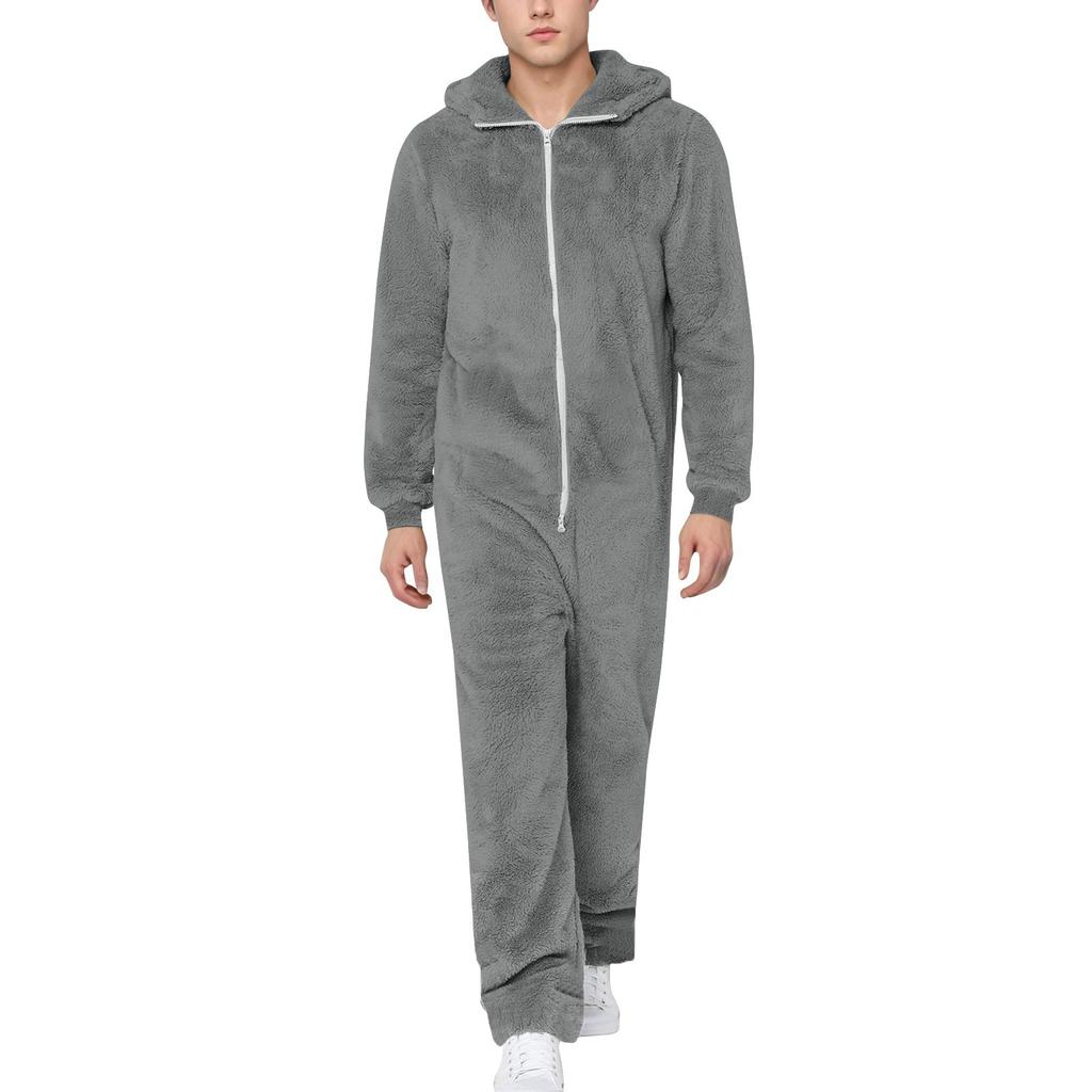 Macacões para homens outono e inverno manga comprida macacões roupas casuais