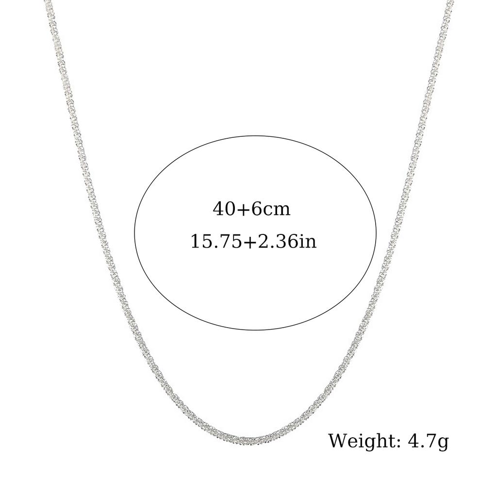 Shiny Sparkling copper Plated Clavicle Chain Necklace Bracelet Zircon Set for Women Minimalist Starry Sky Accessories