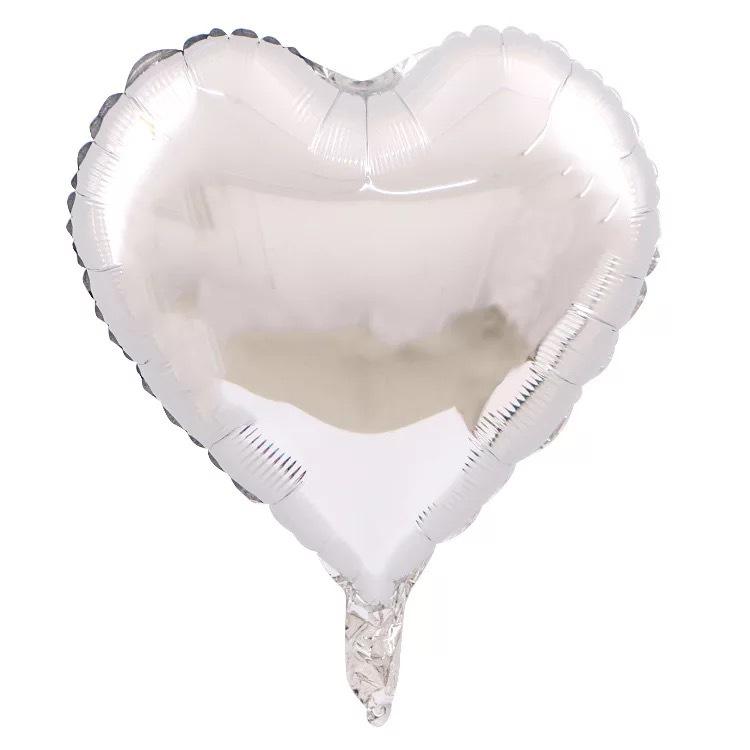 18" Herzförmiger Folienballon für Hochzeiten & Valentinstagsfeiern