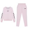 Trendy Spring/Summer 2025 Plus Size Women's Round Neck Sweatshirt & Long Pants Set