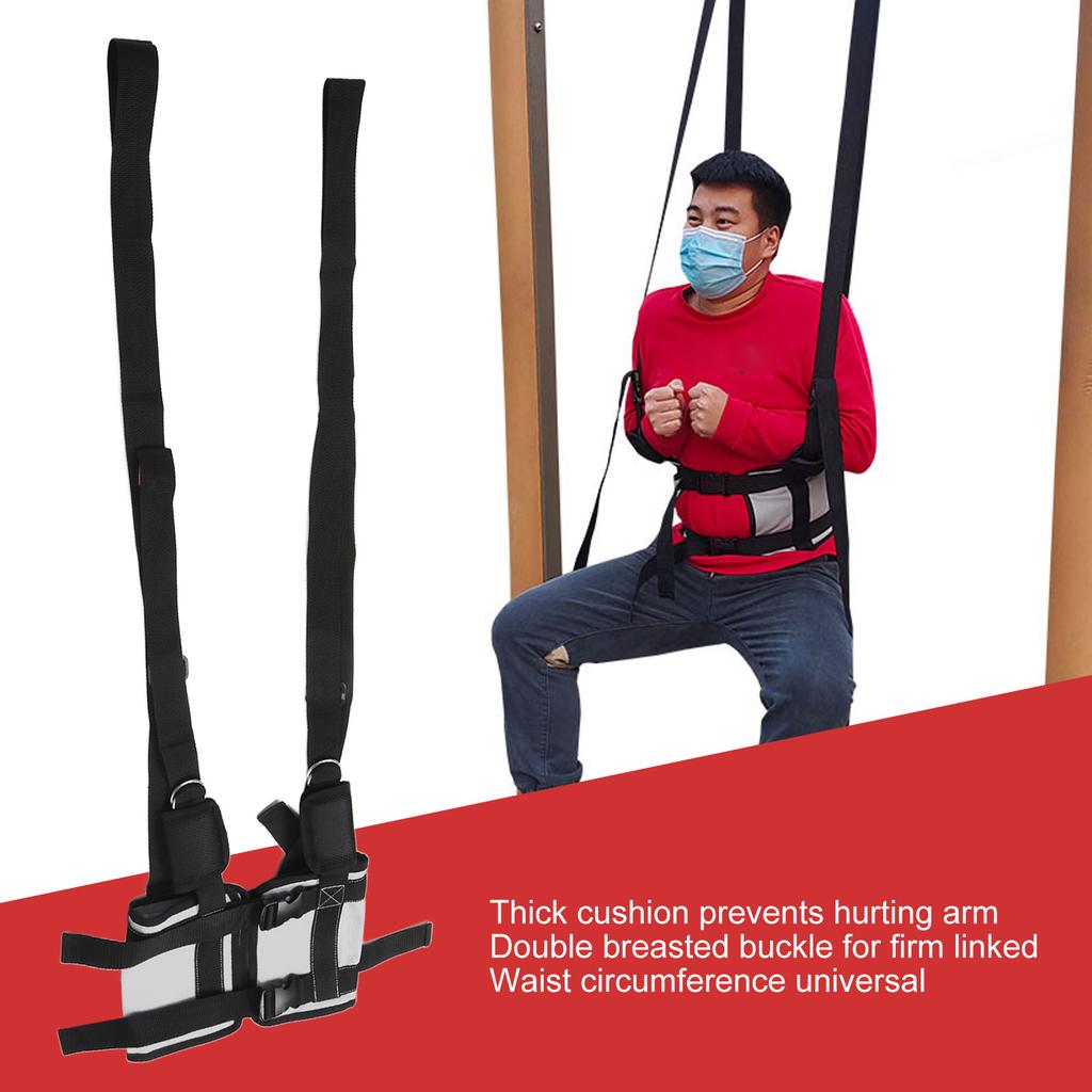 Back Hanging Harness Thicken Cotton Fabric Horizontal Bar Fitness Waist Belt for Home