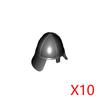 MOC Castello Medievale Cavaliere Armatura Figura Parti Blocchi da Costruzione Tempio Aquila Nera Cavaliere Guerriero Armi Accessorio Mattoncini Giocattolo T01