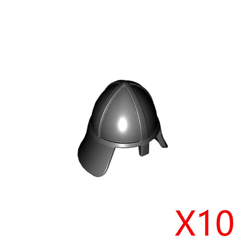 MOC Castello Medievale Cavaliere Armatura Figura Parti Blocchi da Costruzione Tempio Aquila Nera Cavaliere Guerriero Armi Accessorio Mattoncini Giocattolo T01