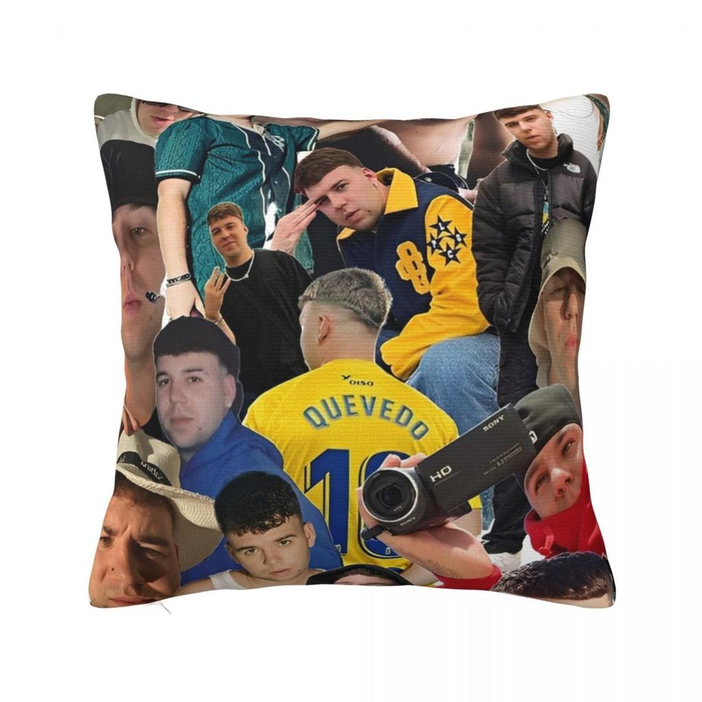 Rapper Quevedo Spanish Singer Pillow Cover Polyester Pillow Case Cushion Cover Fashion Pillowcases For Sofa Bedroom Home Decor