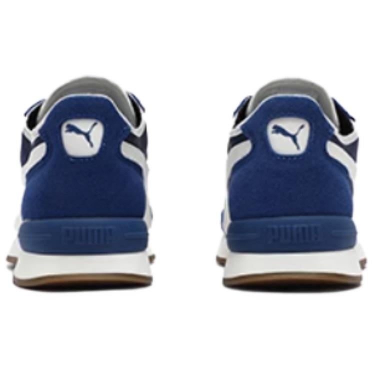 Puma Baskets Style de Vie Basses Unisexe Suede Classic Xl Puma Blanc Gris Bleu 392901-12