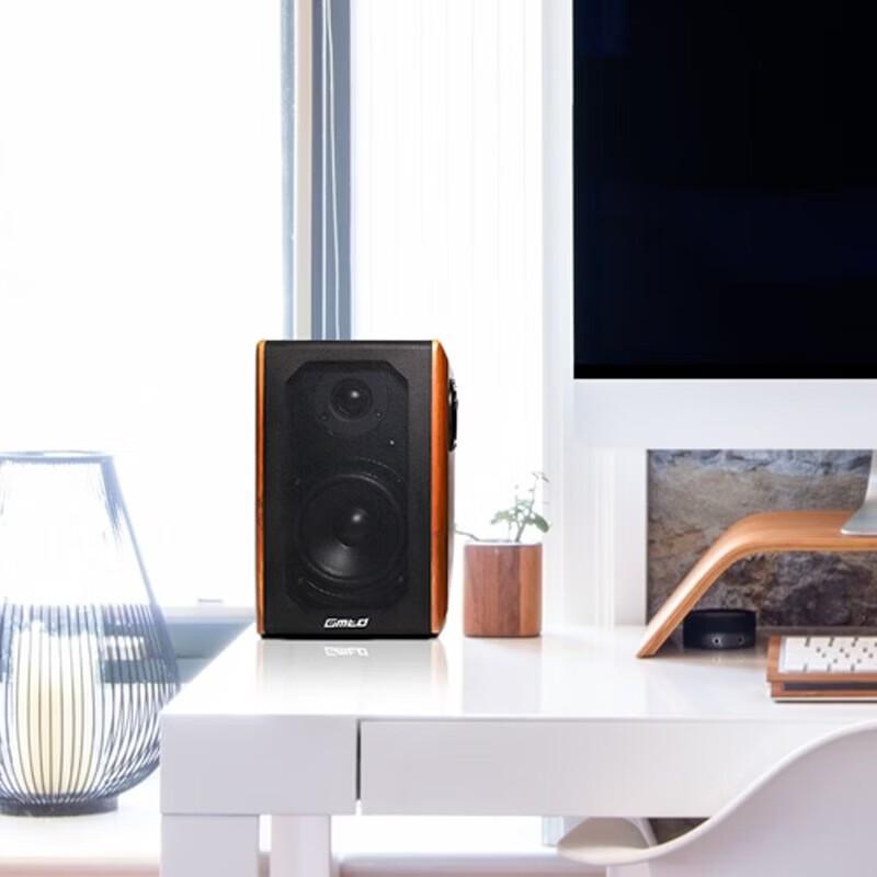 Gmtd CL02 HIFI Bluetooth 2.0 Wooden Bookshelf Speakers CN plug (adapter included)
