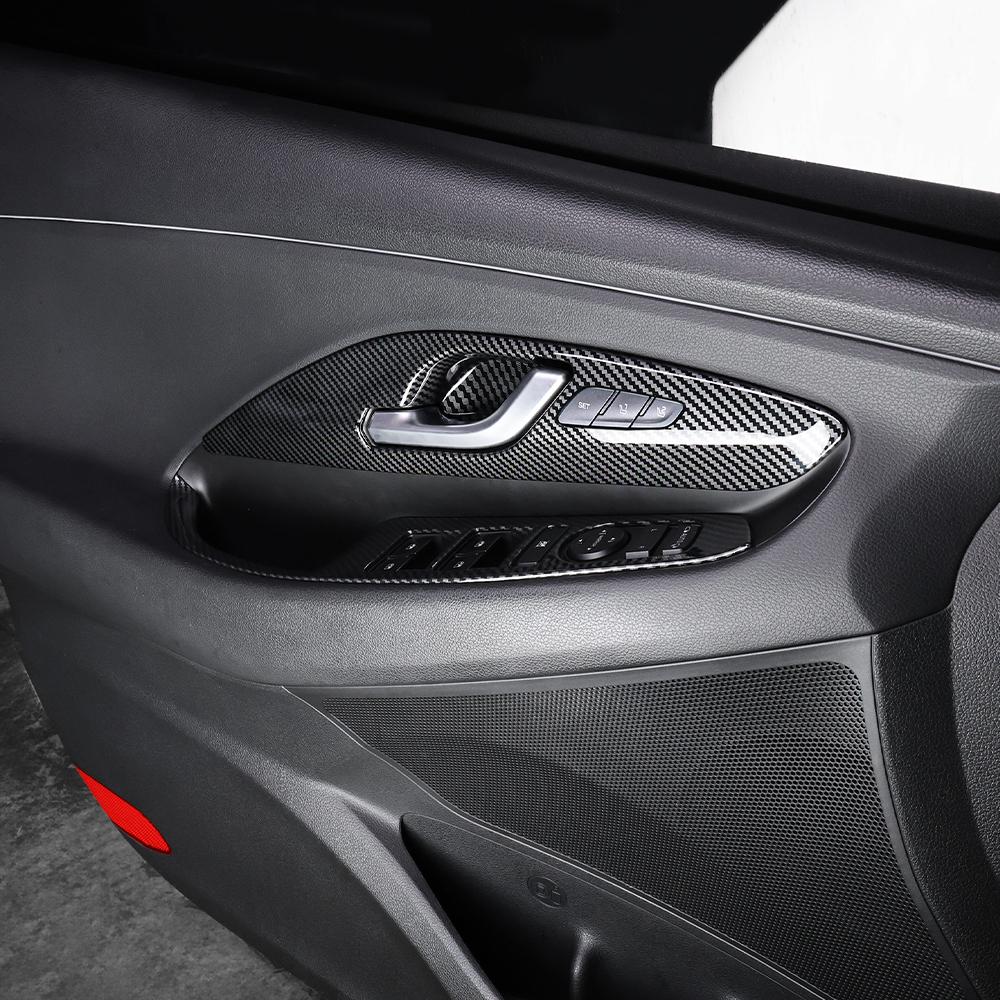 4PCS For Hyundai I30/ I30N 2017-2025 Left-hand Drive Interior Accessories Auto Interior Mouldings Inner Door Handle Cover Trim