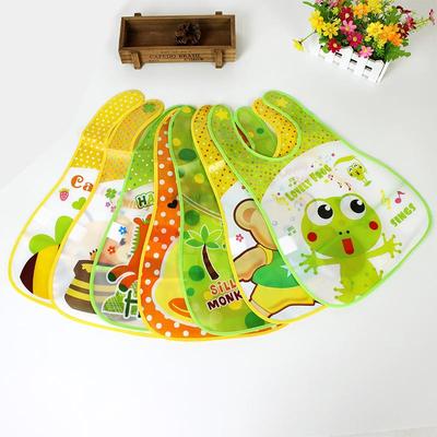 Verstellbare Baby-Bandana-Lätzchen, EVA-Kunststoff, wasserdicht, Lunch-Lätzchen, Kleinkinder, Cartoon-Lätzchen, Baberos