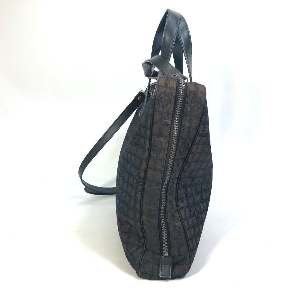 CHANEL New travel line Hand Bag Shoulder Bag 2WAY bag Business bag Brown