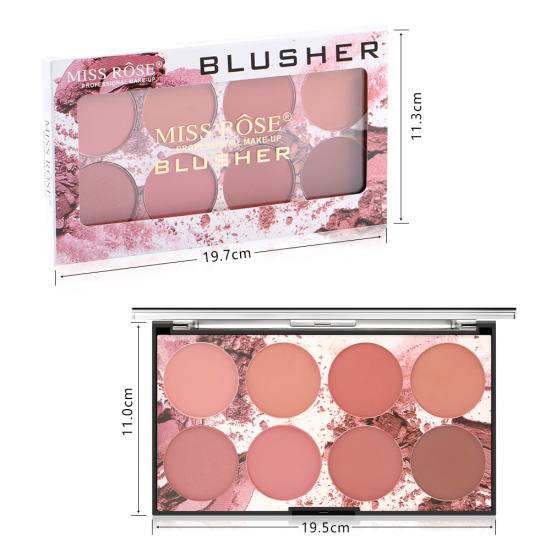 MISS ROSE 8 Colors Professional Cheek Baked Blush Powder Face Contour Makeup